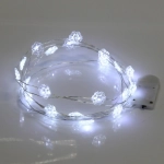 Гирлянда для дома «Снежинка» на батарейках 2,0 м 20 ламп LED, 1 реж., IP-20, Белый