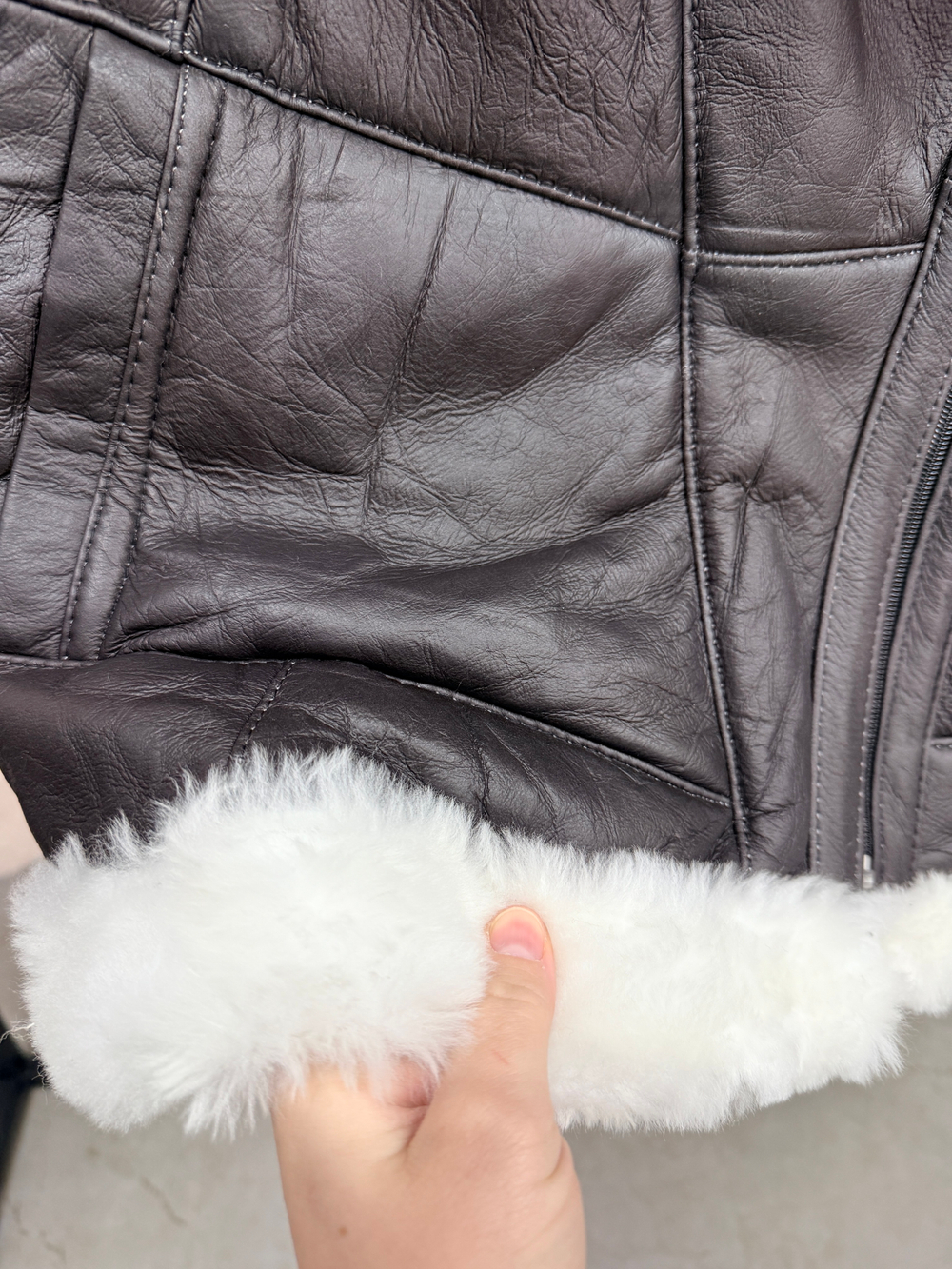 Жилет из натуральной овчины. Косуха, 48 Размер