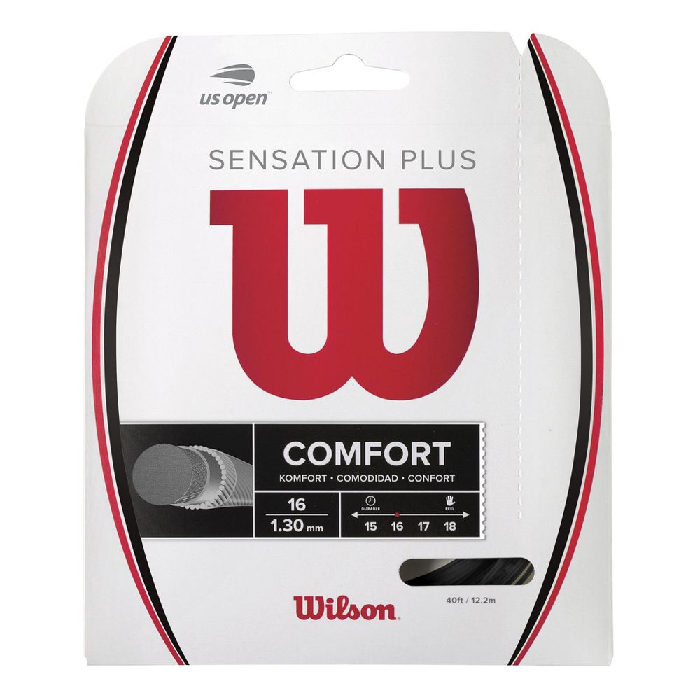 Струны теннисные Wilson Sensation Plus String Set 12,2m - Black