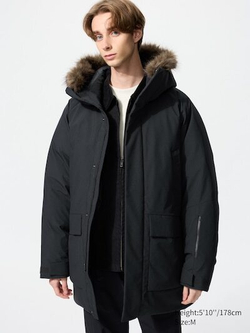 UNIQLO Ультратеплая пуховая куртка, черный