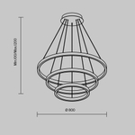 Подвесной светодиодный светильник Maytoni Rim MOD058PL-L100BSK