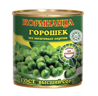 Горошек зелёный Кормилица Халал 425 мл