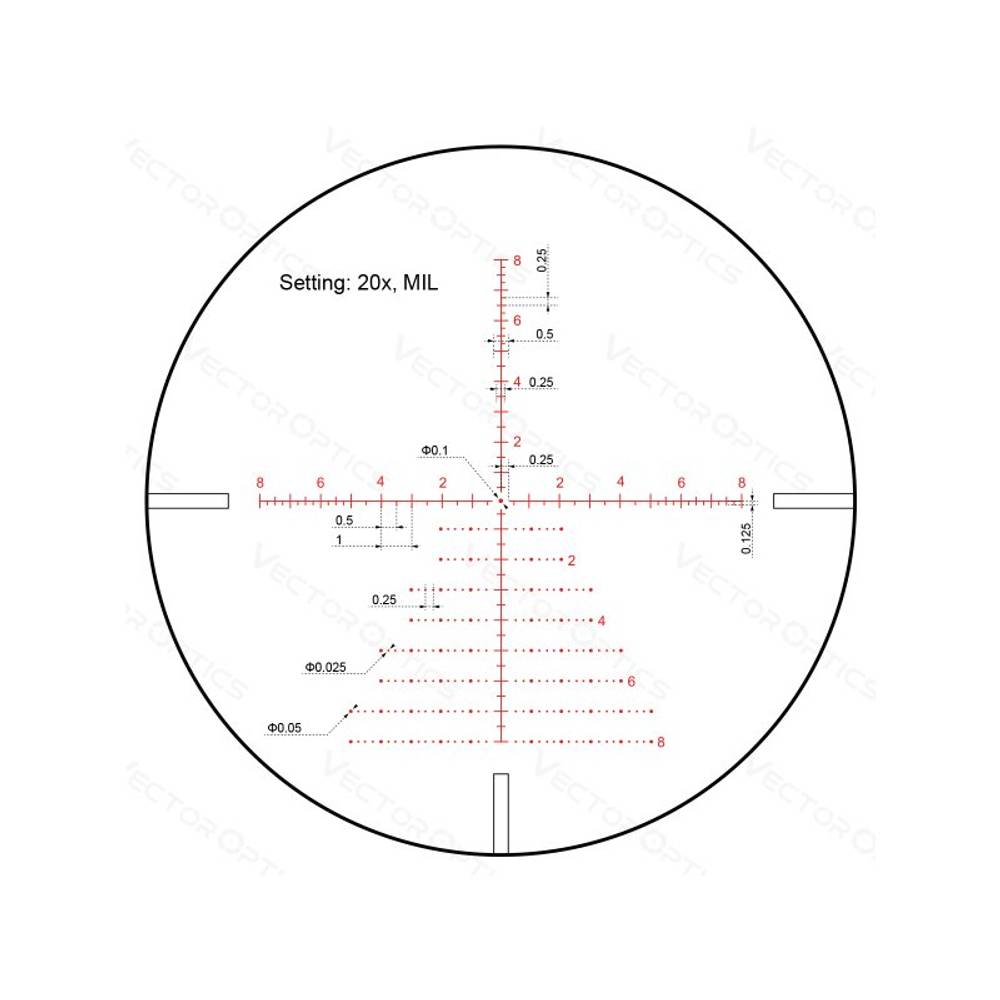 Оптический прицел Vector Optics SFP CONTINENTAL X6 5-30X56 TACTICAL ( Сетка VCT-20A / с подсветкой )