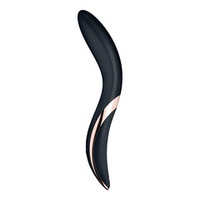 Черный вибромассажер 23см с движущимся шариком Satisfyer Rrrolling Explosion 4044019