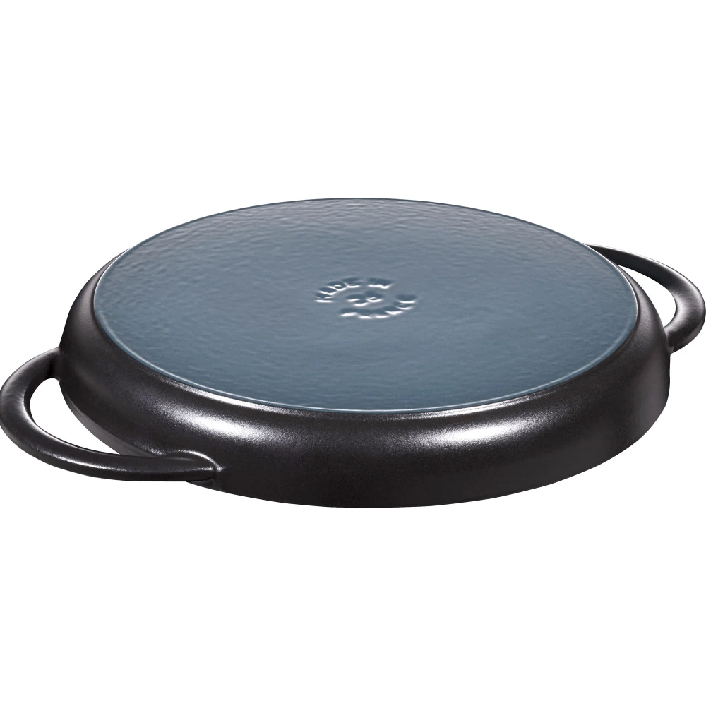 STAUB Сковорода-гриль чугунная, 26 см, с двумя ручками, черная 40509-377-0
