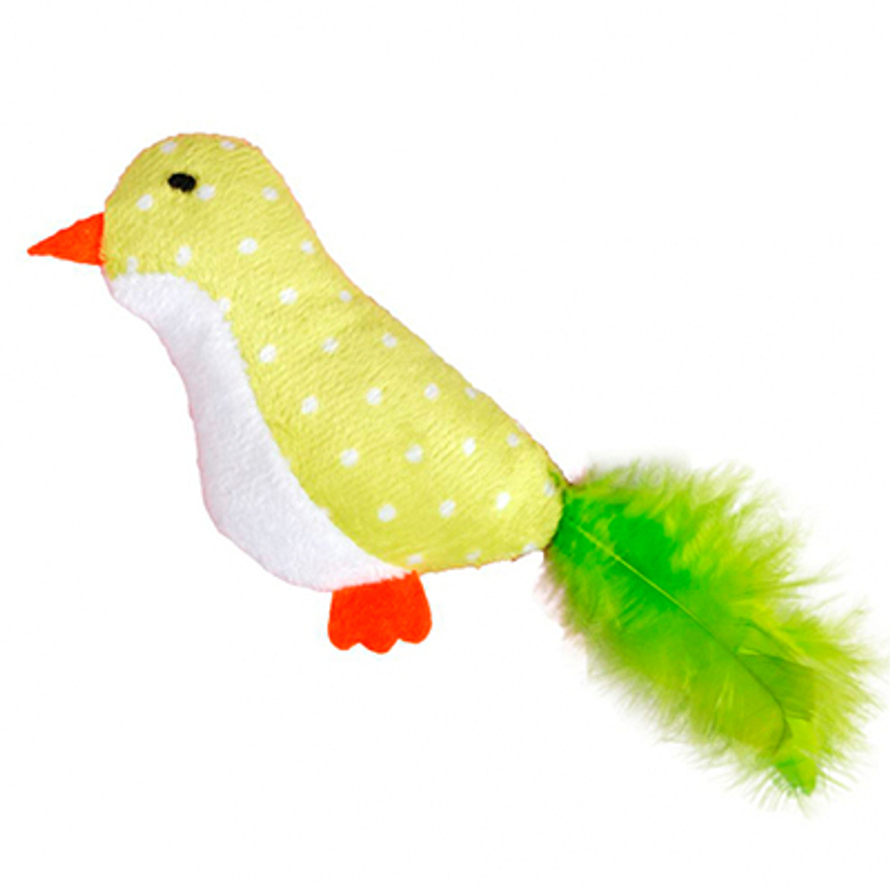Flamingo Игрушка "Птичка с пером", 10см