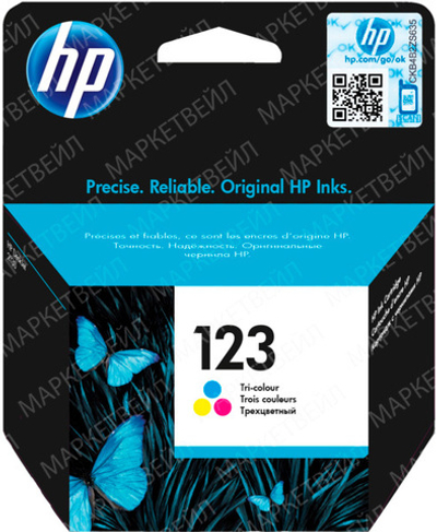 Картридж HP 123 (F6V16AE) для DeskJet 2130/3630/OfficeJet 4650, цветной (0.1K)
