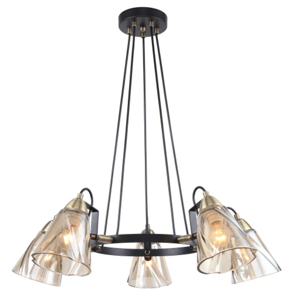 Люстра Rivoli Cathy 5106-305 5 х Е14 40 Вт лофт - кантри | Rivoli