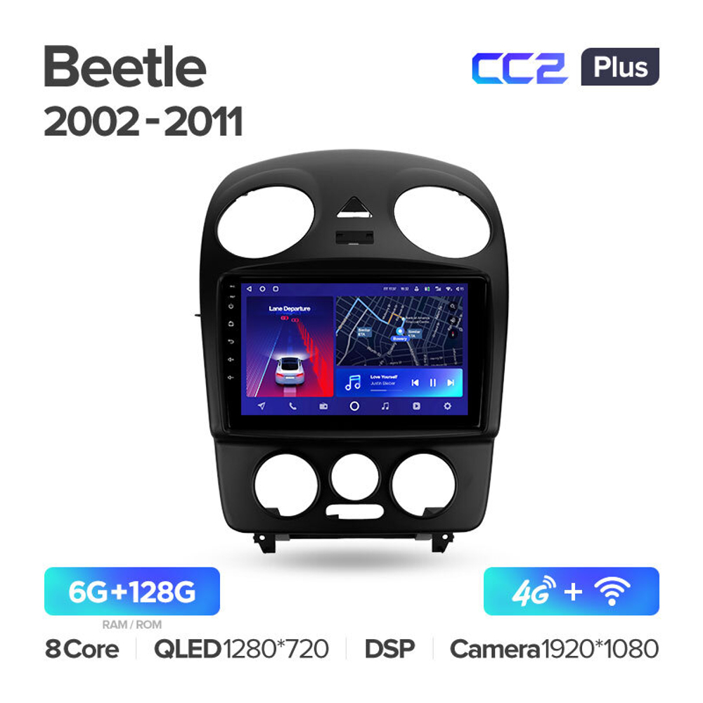 Teyes CC2 Plus 9"для Volkswagen Beetle A4 2002-2011