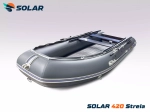 Лодка надувная моторная solar-420 strela jet tunnel