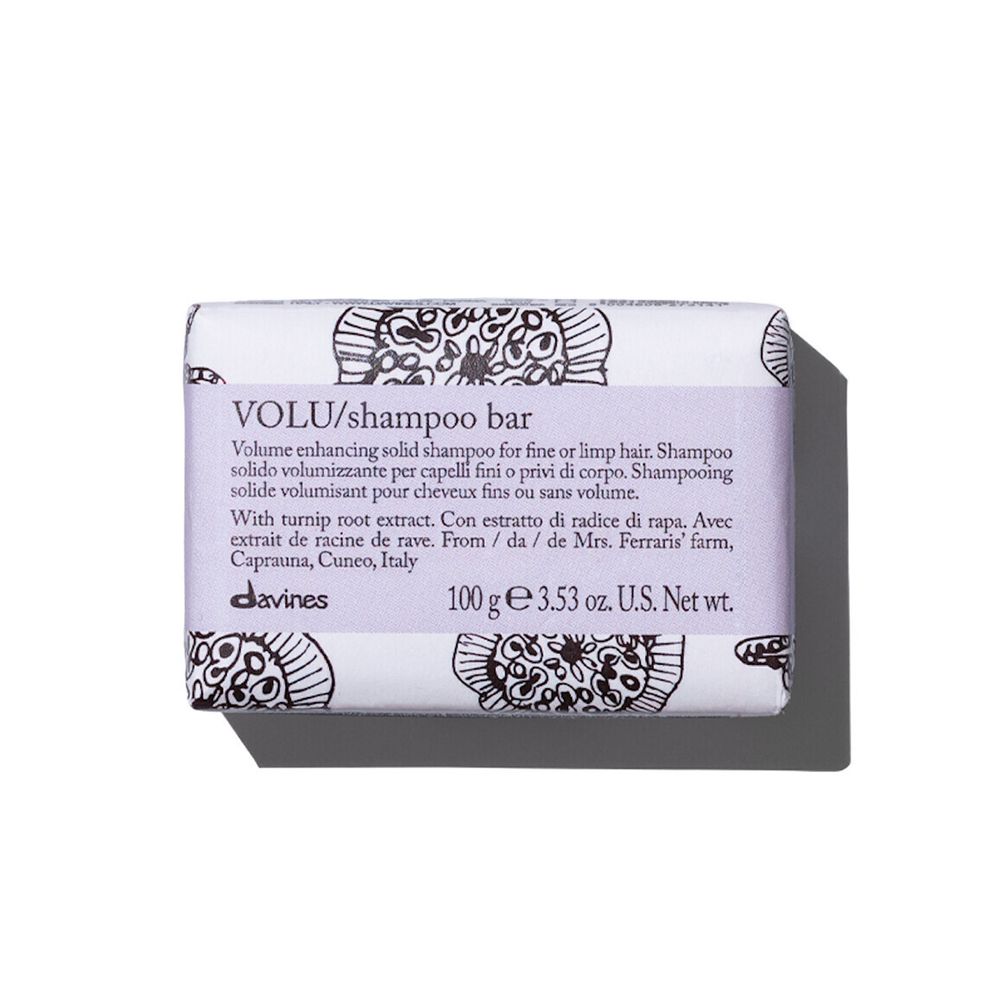 Davines VOLU SHAMPOO BAR 100гр - Твёрдый Шампунь Для Придания Объема Волосам