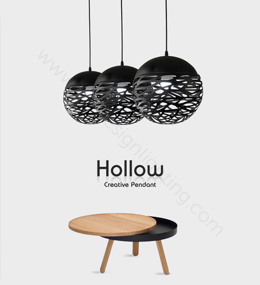 Pendant design lamp Kelly Cluster by Studio Italia Design (Black/sphere)