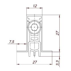 Автоматический порог ARMADILLO EASY BLOCK F/1020 /45403/
