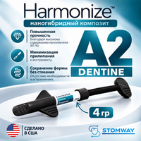Harmonize Dentine A2, шприц (4гр), наногибридный композит