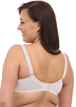 Однотонный бюстгальтер plus size на косточках с чашками из микрофибры (Размер: 85I) (Цвет: телесный)