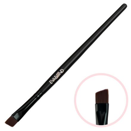 Кисть макияжная для бровей скошенная №3 Black Y EVABOND