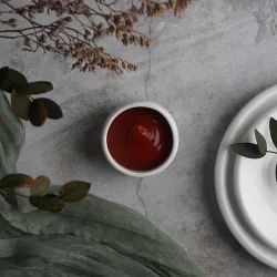 Соусник 35 мл d 5,3 см h3,5/3 см круглый белый фарфор P.L. Proff Cuisine [20]