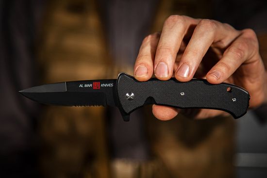 Складной нож Al Mar S.E.R.E. AL/AMK2207 c клинком из стали D2, рукоять G10