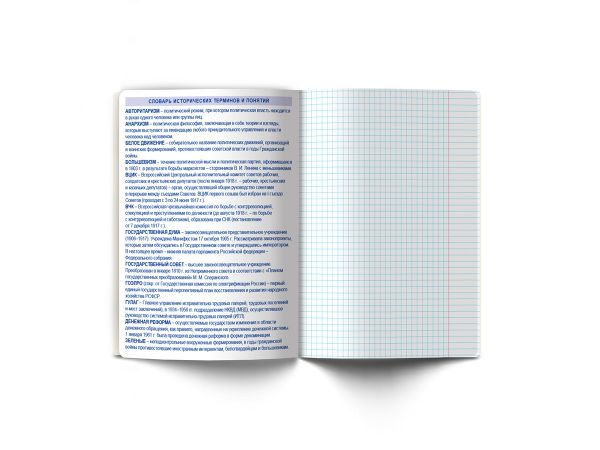 Тетрадь со справочным материалом Скучно не будет!, выборочный лак, A5+ 48 л. на скобе 65 г/м², белизна 100%, 10 шт, клетка, 000539 История, Светоч 48ТПСКс5_4_2_1