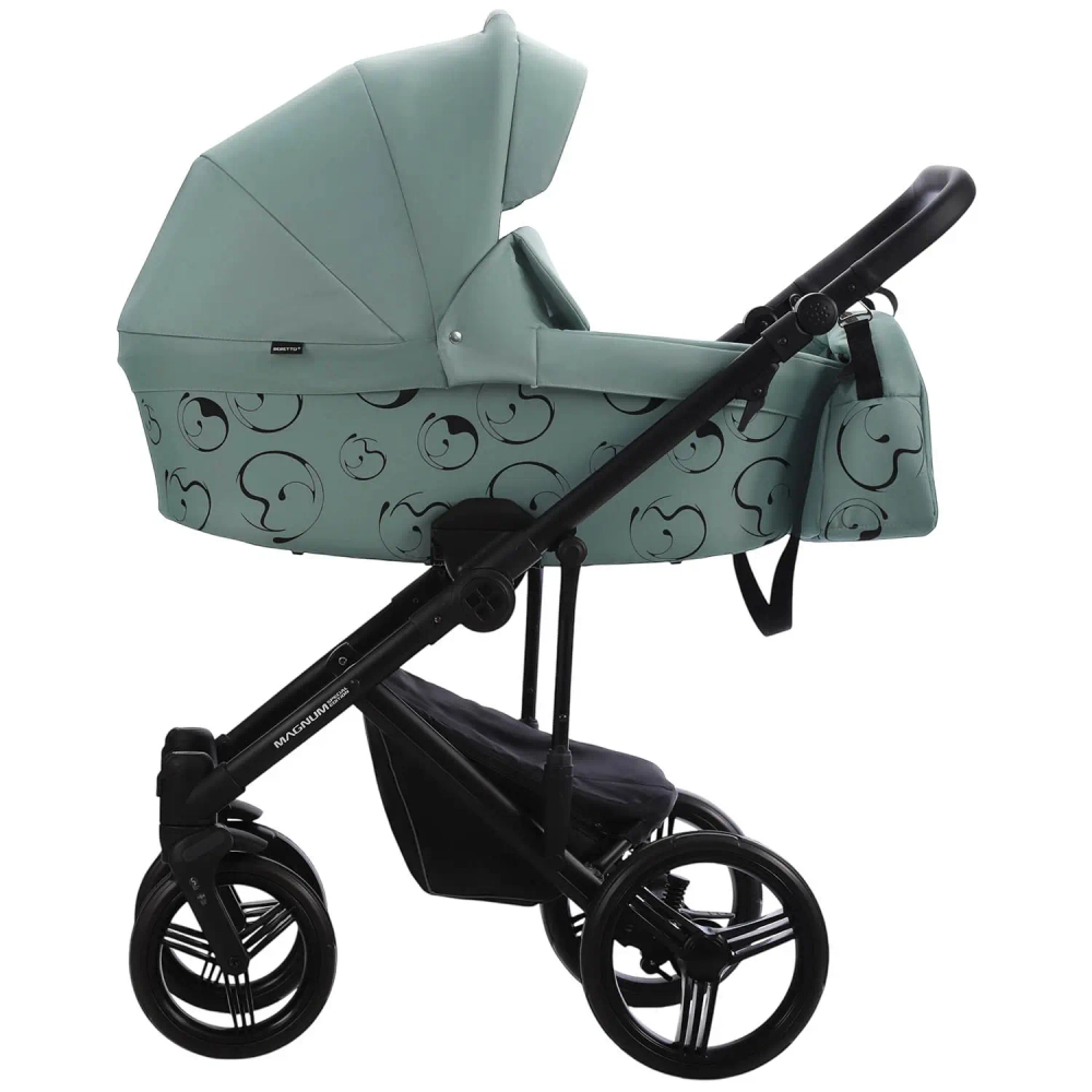 Коляска 2в1 Bebetto MAGNUM LIGHT SE light se 09 (шалфей) черная рама