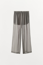 ПОЛУПРОЗРАЧНЫЕ БРЮКИ ПАЛАЦЦО — ZARA