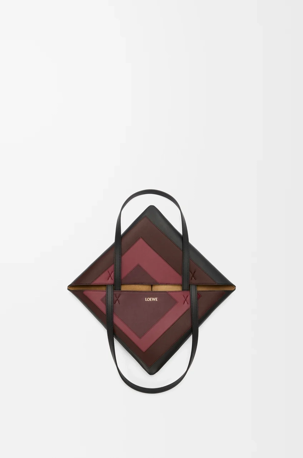 Loewe Средняя складная сумка-тоут Puzzle Fold из телячьей кожи наппа, черный