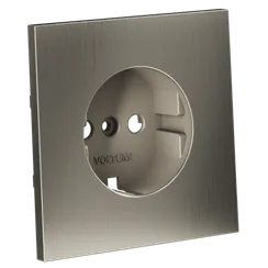 Накладка для розетки с заземлением Voltum S70 Никель VLSM000611