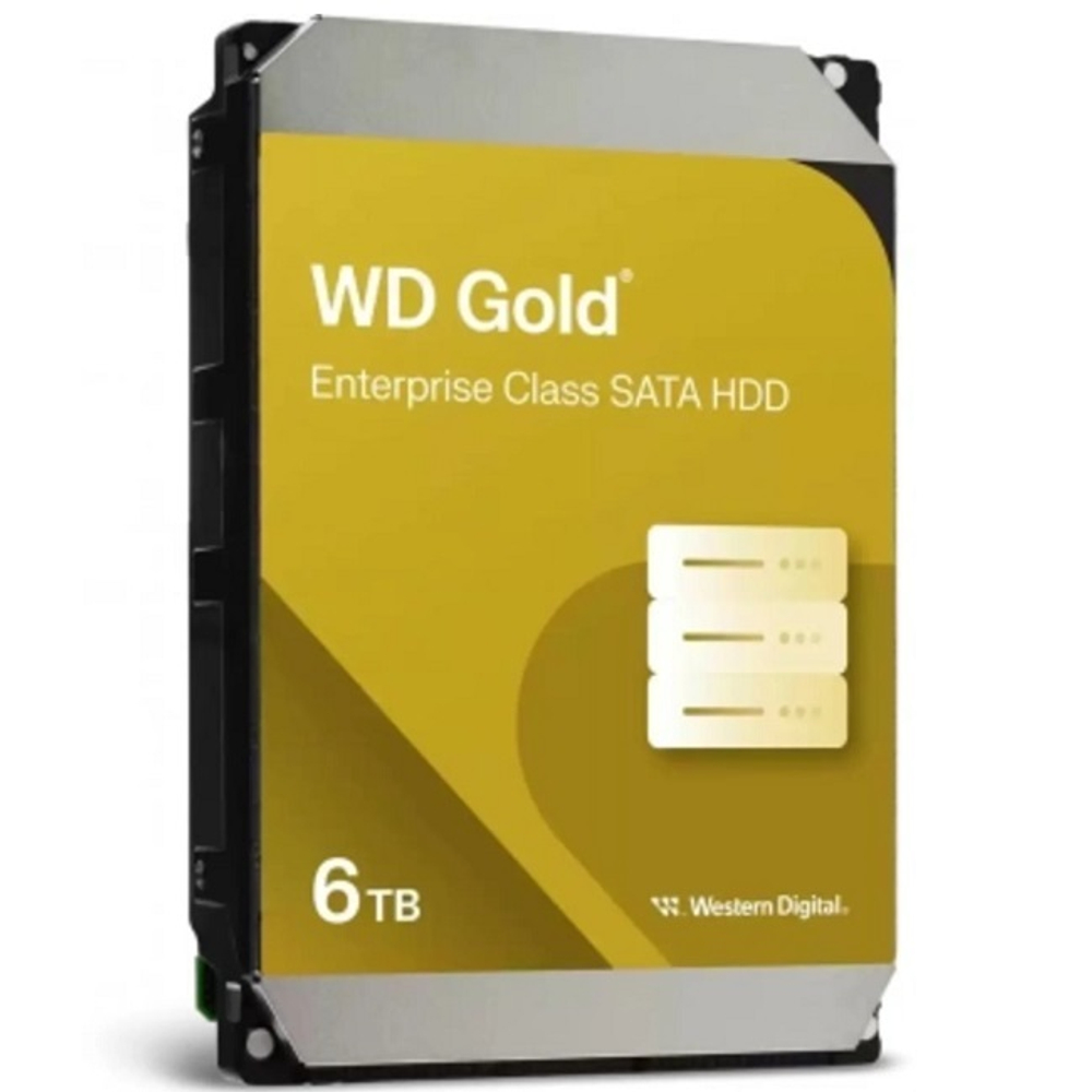 Жесткий диск HDD 6.0Tb Western Digital SATA-III, 256Mb, 7200rpm WD Gold (WD6004FRYZ)