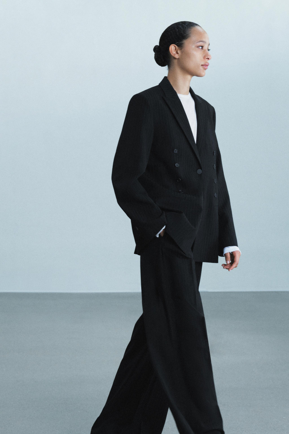 ШИРОКИЕ БРЮКИ В ПОЛОСКУ — ZW COLLECTION — ZARA
