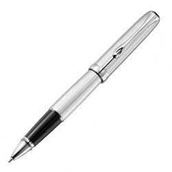 Роллер Diplomat Excellence A guilloche stripes chrome (D20000702)