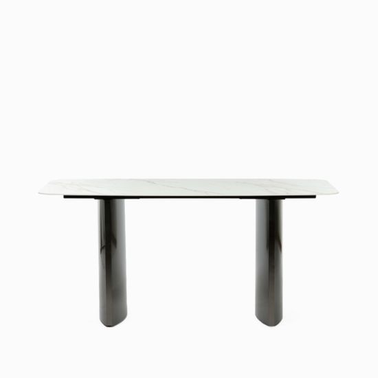 Обеденный стол Geometry 160х80 ножки стальные, керамическая столешница
