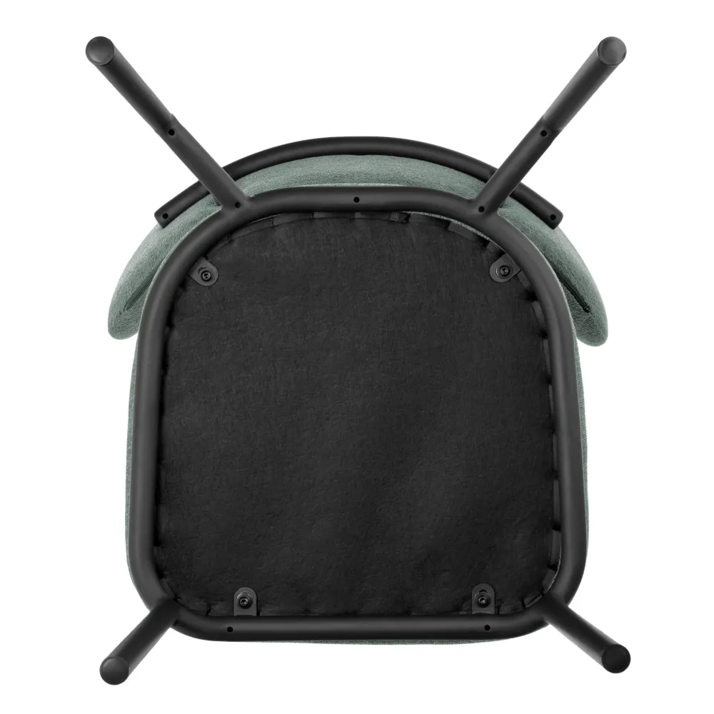 Стул Bradex Home Lucas 2 шалфей шенилл с чёрными ножками