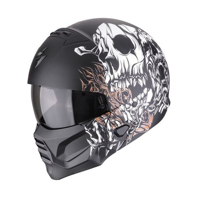 Scorpion EXO-Combat II Genesis matt black-white-gold