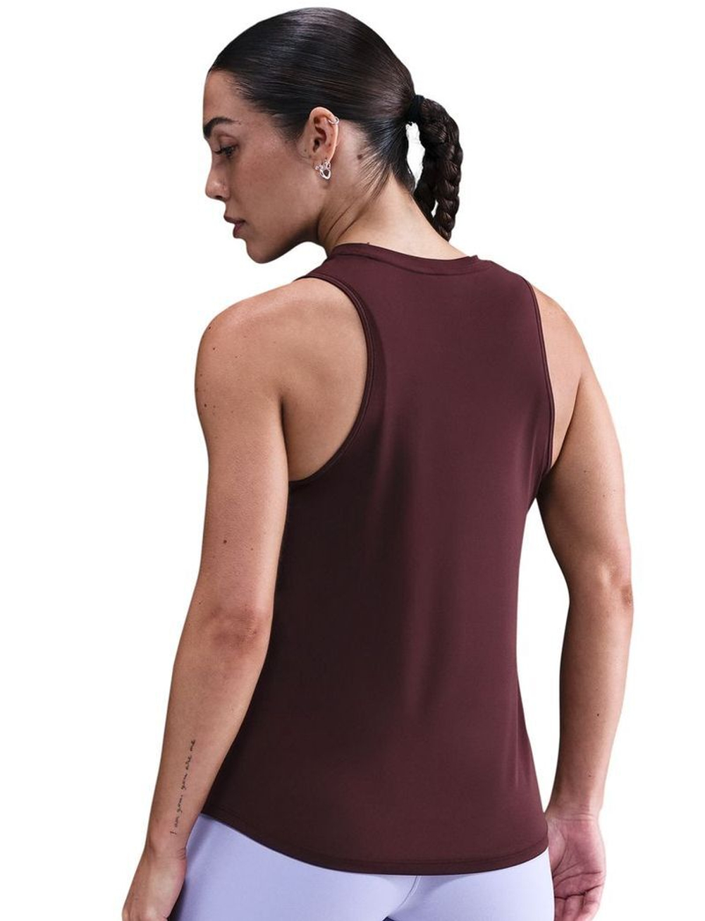 Женский топ теннисный Nike Dri-FIT Nike One Classic - burgundy crush/white
