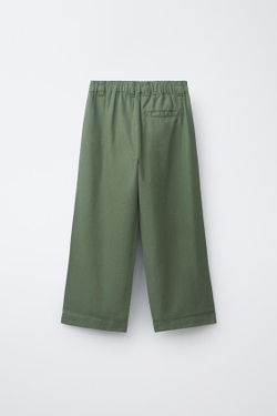 ZARA ПРЯМЫЕ БРЮКИ ИЗ ХЛОПКА И ЛЬНА,