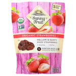 Sunny Fruit, органическая сушеная клубника, 5 порционных пакетиков по 20 г (0,7 унции)