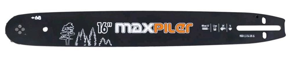 Шина для бензопил (400мм/16'',3/8'',1,3мм,56 зв.(Partner.Poulan ,Champion) MXGB-1,3-56-3/8-16