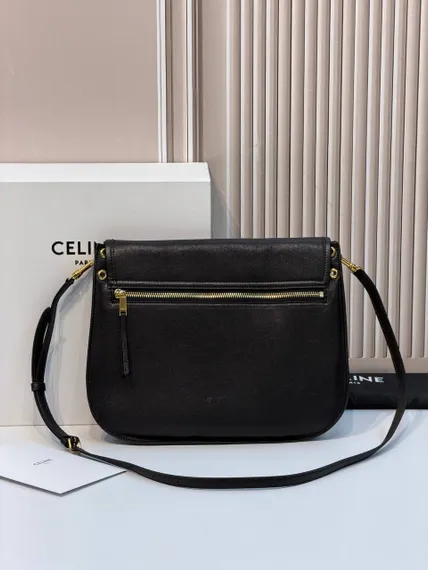 Сумка CELINE SOFT TRIOMPHE BESACE IN SUPPLE SHINY LAMBSKIN