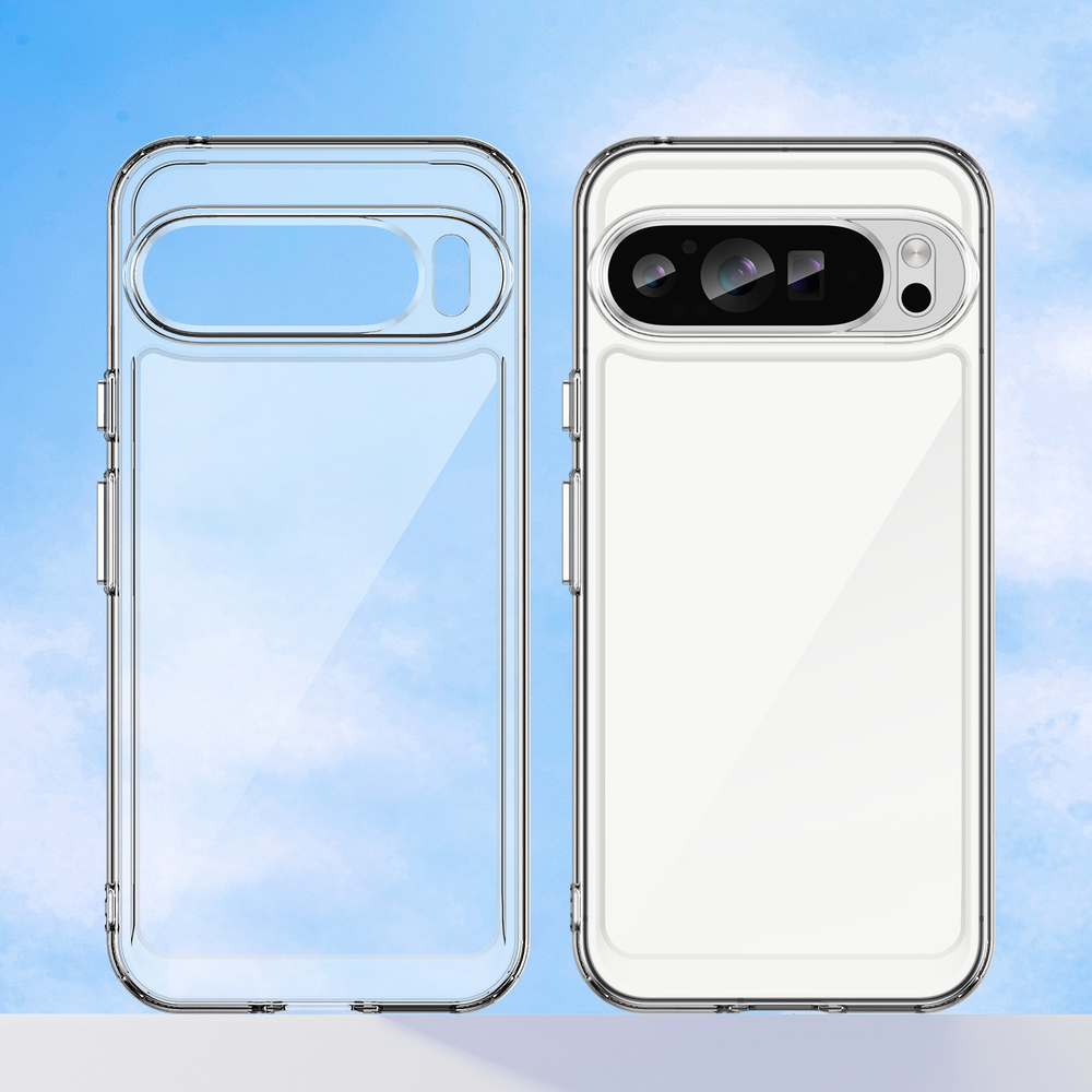 Прозрачный чехол с усиленными рамками для Google Pixel 9 Pro XL, увеличенные защитные свойства