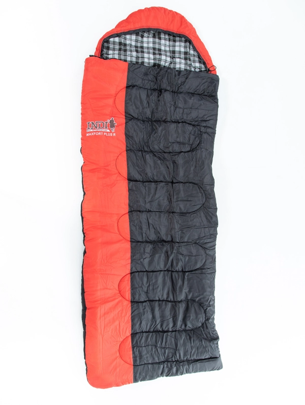 Спальный мешок MAXFORT PLUS R-zip до -15C (одеяло/подгол.фланель 195+35X90)INDI