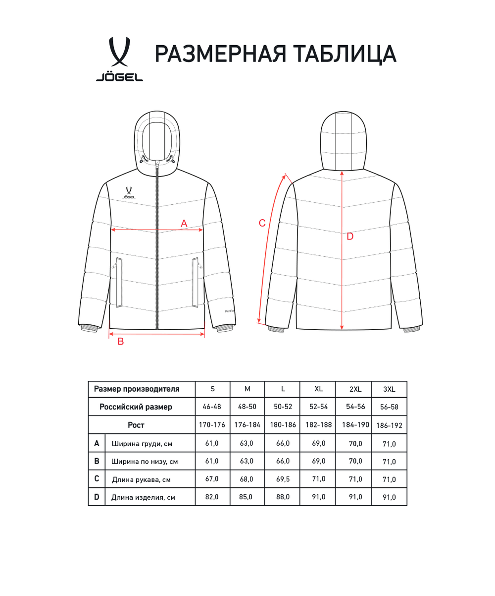 Куртка утепленная ESSENTIAL PerFormPROOF Padded Jacket, темно-синий