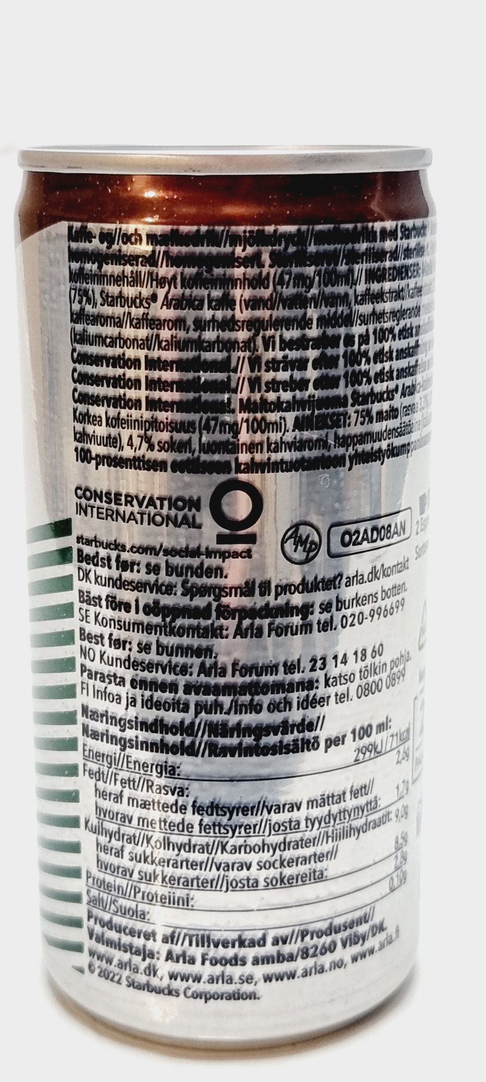 Кофейный напиток с молоком Starbucks 200 мл Doubleshot Espresso (Из Финляндии)