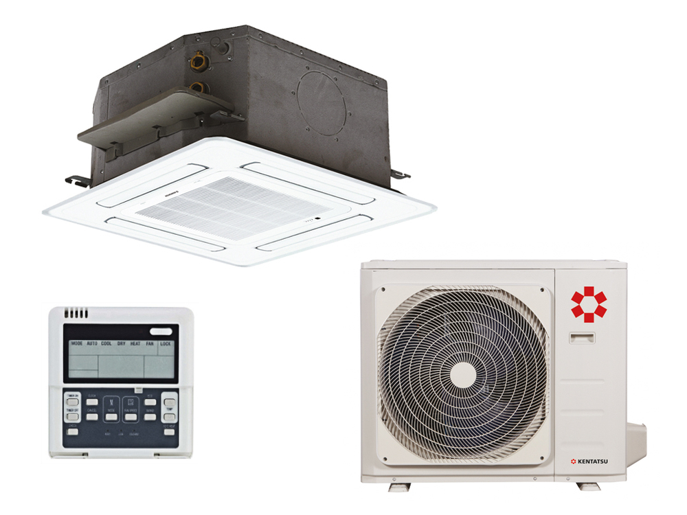 Полупромышленный кассетный кондиционер Midea MCA3-18HRN1-QB6/MOX330U-18HN1-QB6/T-MBQ4-03E