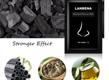 Маска-пленка Lanbena Blackhead Remover черная с бамбуковым углем 5 г