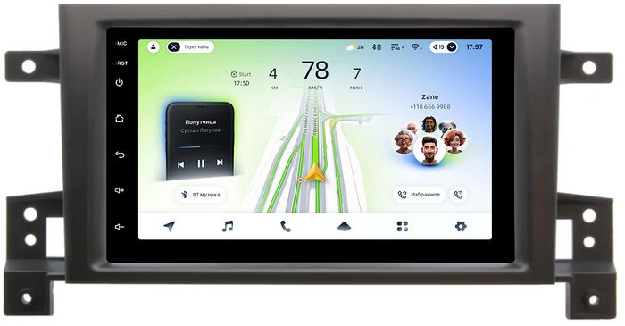 Магнитола для Suzuki Grand Vitara 2005-2016 - Teyes CC4L монитор 7" IPS, Android 14, Быстрая, Snapdragon 662, CarPlay, 4G SIM-слот