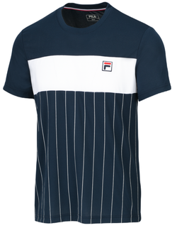 Футболка для мальчика теннисная Fila T-Shirt Mauri - peacoat blue/white