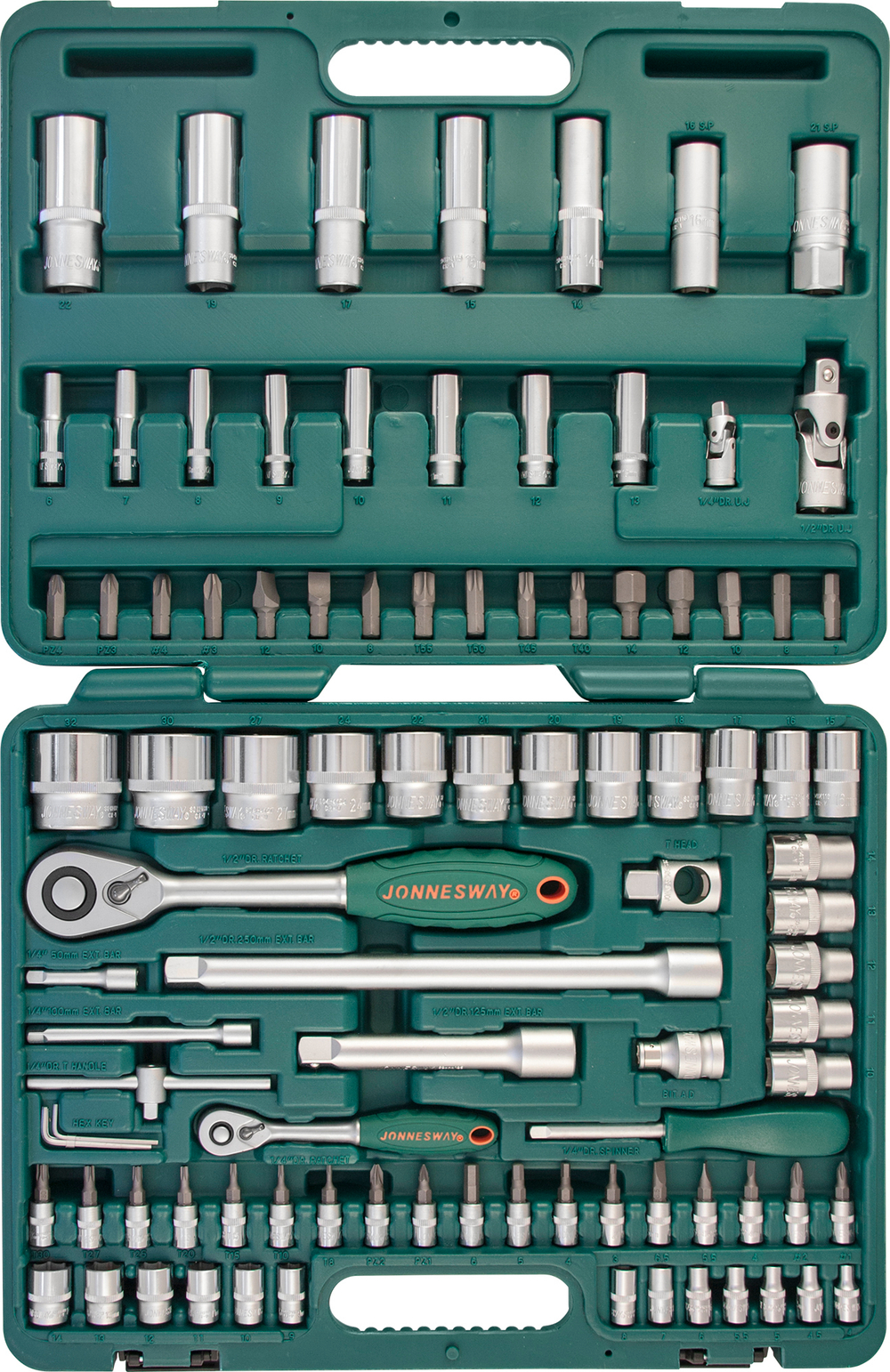 S04H52494S Набор инструмента универсальный 1/4", 1/2"DR, 94 предмета