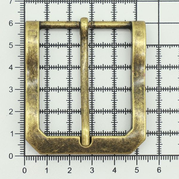 Пряжка ременная металл 40.0 мм (внешн. 53х60 мм), латунь, 4 шт, BIG