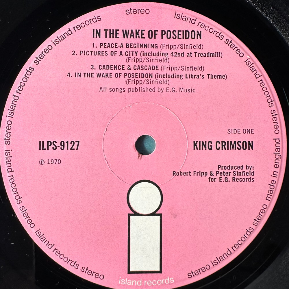 King Crimson ‎– In The Wake Of Poseidon (Англия 1970г.)