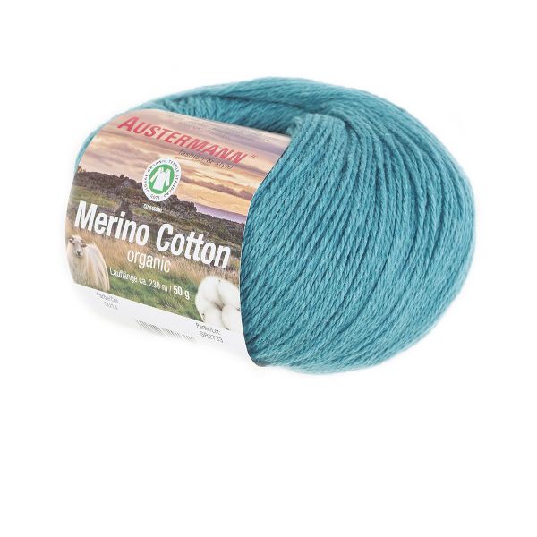 Пряжа Austermann (Аустерманн) Merino Cotton organic / уп.10 мот. по 50 г, 230 м, 12018